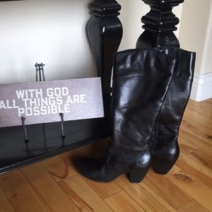 B.O.C. Born Concept tall boots with a 3 inch heel